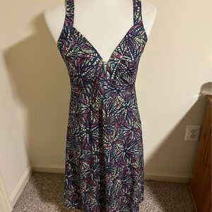 Patagonia V-Neck Dress Women's M Colorful Pattern